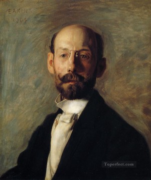 トーマス・イーキンス Painting - フランク・BA・リントンの肖像 リアリズム肖像画 トーマス・イーキンス